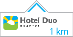 šipka rovně - Hotel Duo, Horní Bečva, Beskydy