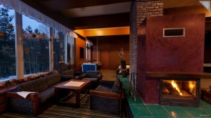 Fire place and saloon, Hotel Duo. Fire place and saloon, Hotel Duo.